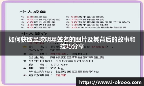 如何获取足球明星签名的图片及其背后的故事和技巧分享